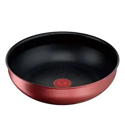 Сковорода Вок із серії Tefal Ingenio Unlimited Red 26 см (L3837792) з шестишаровим титановим антипригарним покриттям Titanium 6Х