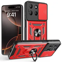 Чохол Ummi Camshield Serge Ring для Motorola Edge 60 / 60 Fusion Червоний / Red - мініатюра 2