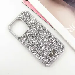 Чохол TPU Bling World Rock Diamond для Apple iPhone 14 Pro 6.1 Срібний - мініатюра 2
