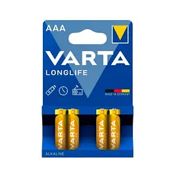 Батарейка VARTA LONGLIFE AAA LR3 blister 4 (4/40/200) (6644)