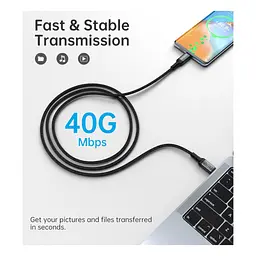 Дата кабель USB-C to USB-C 2.0m USB4 Gen 3 240W 8K Choetech (XCC-1042) - мініатюра 7