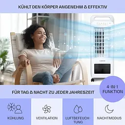 Охолоджувач повітря Klarstein Cooler Rush 3-в-1 132 м³/год (10035824) - мініатюра 7