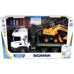 Ігровий набір TechnoDrive Super Big Truck Автокран Scania з екскаватором (5004KS) - мініатюра 9