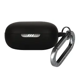 Силіконовий чохол для навушників JBL Live Flex, Hang Case, чорний, ультратонкий захисний кейс товщиною 2 мм, захист від подряпин, пилу та ударів, компактний, з карабіном для кріплення, ArmorStandart (ARM80447)