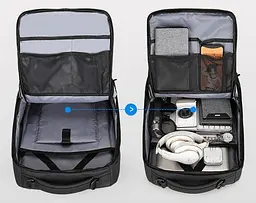 Рюкзак міський Mark Ryden X-Ray PRO MR9031 Y-SJ 3 main pocket чорний - мініатюра 6