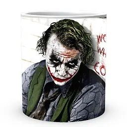 Кухоль GeekLand Джокер Joker Сидить у стіни JK.02.450 330 мл білий - мініатюра 2