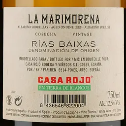 Вино Casa Rojo La Marimorena Albarino Rias Baixas, 13%, 0,75 л (739137) - мініатюра 3