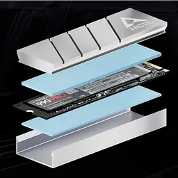 Радіатор Arctic M.2 M2 Pro, Silver ACOTH00002A - мініатюра 6