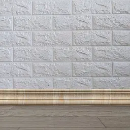 Плінтус самоклеючий гнучкий 3D Loft Карамельне дерево 2400х80мм
