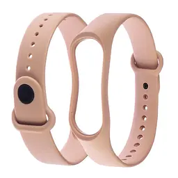Ремінець силіконовий для Xiaomi Mi Band 3/4, 04 блідо-рожевий
