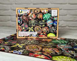 Пазл Спадщина дерев`яний UkrainianPuzzles Мистецтво писанкарства Віри Манько - мініатюра 3