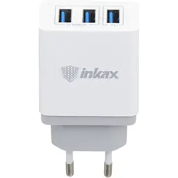 Мережевий зарядний пристрій Inkax CD-26 з USB кабелем Lightning білий - мініатюра 2