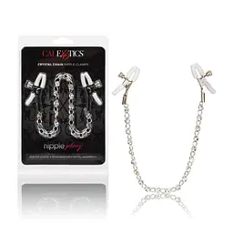 Затискачі для сосків CalExotic Crystal Chain Nipple Clamps - мініатюра 3