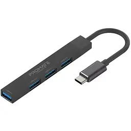 Концентратор Promate USB Hub 4 ports litehub-4.black (litehub-4.black)