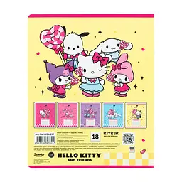 Зошит Kite Hello Kitty and Friends, 18 аркушів, лінія (HK26-237), в асортименті - мініатюра 5