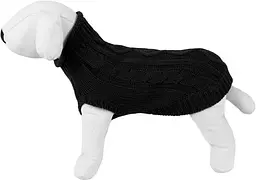 Happet В'язаний светр для собак, чорний, XL, 40 см, (53XL) - мініатюра 2