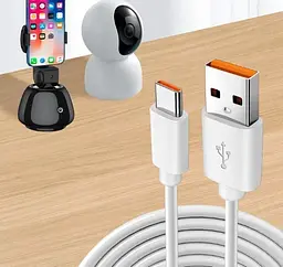 Кабель USB - Type-C 2А для заряджання та живлення 10 м Білий (USB Type-C 10m) Digital - мініатюра 5