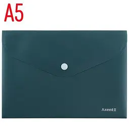 Папка-конверт Axent 1522-30-А A5 Earth colors на кнопці зелена (12)