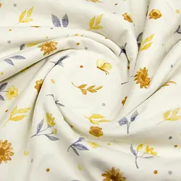 Наволочка Cosas Honey bloom фланелева 50х70 см жовта (Flannel_HoneyBloom_50x70) - мініатюра 2