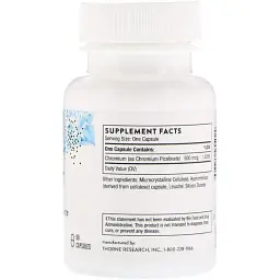 Хром піколінат Thorne Research Chromium Picolinate 60 капсул - мініатюра 2