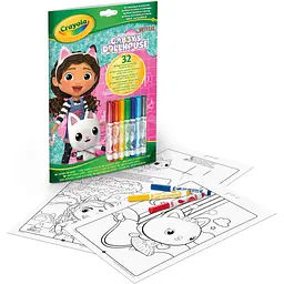 Розмальовка Crayola Gabby's Doll's House 32 сторінки та 7 фломастерів - мініатюра 2