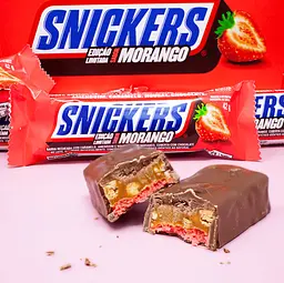 Шоколадний батончик Snickers Chocolate Morango 42 г - мініатюра 4