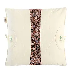 Подушка IDEIA 40x40 - Aromavita з гречаним лушпинням бавовна молочна