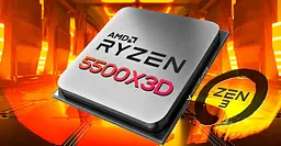 Процесор AMD Ryzen 5 5500X3D Tray 6*3.0 ГГц (Turbo Boost 4.0 ГГц) AM4 100-000001504 - мініатюра 7