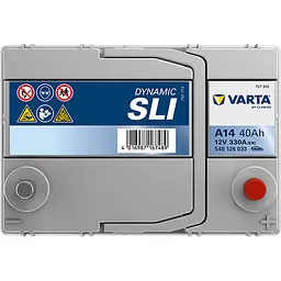 Акумулятор Varta Dynamic SLI 12В 40Аг 330А (EN) R+ (540126033) - мініатюра 4