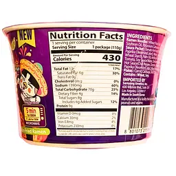 Локшина швидкого приготування Samyang Buldak Ramen Habanero Lime Bowl 110г - мініатюра 3