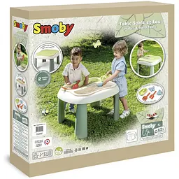 Ігровий стіл Smoby Life 2 в 1 для гри з піском та водою з набором для піску (7600840111) - мініатюра 2