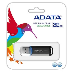 Флеш-накопичувач ADATA USB 2.0 C906 32Gb Чорний - мініатюра 2