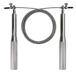 Скакалка швидкісна на підшипниках алюмінієва PowerPlay 4207 Elite Jump Rope Срібна 3 м (PP_4207_Silver) - мініатюра 3