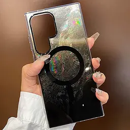 Чохол TPU Shiny Mountain (MagFit) для Samsung Galaxy S24 Ultra Black - мініатюра 3
