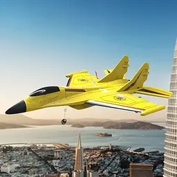 Літак на радіокеруванні SCHE HW37 New Foam Yellow - мініатюра 2