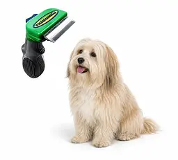 Фурмінатор з кнопкою для маленьких довгошерстих собак FURminator short Hair Small Dog 4.5 см - мініатюра 4