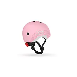 Шолом захисний Scoot and Ride світловідбиваючий, з ліхтариком, 45-51 см (XXS/XS), рожевий (SR-210225-ROSE) - мініатюра 2