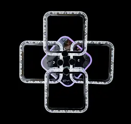 Люстра стельова LED Splendid Ray L39209/4, 4 лампи, хром, білий, 58 см, сучасний стиль - мініатюра 2