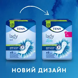 Урологічні прокладки Tena Lady Slim Extra Plus 6 крапель 8 шт. - мініатюра 3