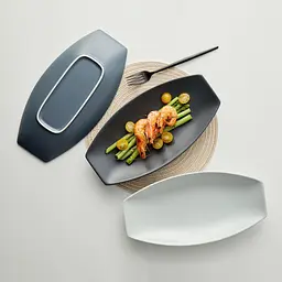Блюдо Krauff Hattu Black 16х31 см (24-320-052) - мініатюра 3