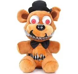 М'яка плюшева іграшка П'ять ночей із Фредді, кошмарний Фредді Freddy 22 см, Аніматроніки, ФНАФ - мініатюра 2