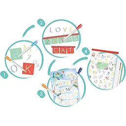 Набір трафаретів Hape Букви та цифри (E1070) - мініатюра 3