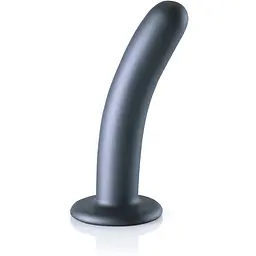 Фалоімітатор Ouch! Smooth G-Spot Dildo 6'' 15 см (сірий)