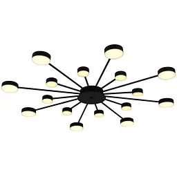 Світильник стельовий Miorro LED Foresta з пультом ДУ 102W 2700-6000К чорний (51-313-005) - мініатюра 2
