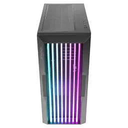 Корпус AZZA GUARDIAN GLASS, Black, без БЖ, Mid Tower, для E-ATX / ATX / Micro ATX / Mini ITX, Type-C / 2xUSB 3.0, макс. CPU - 170 мм / VGA - 400 мм, 1x120 мм ARGB, бічна панель із загартованого скла (CSAZ-520BG) - мініатюра 3
