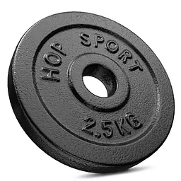 Диск металевий Hop-Sport 2,5кг - мініатюра 1