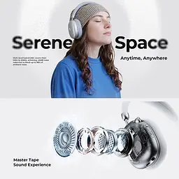Навушники бездротові накладні Havit H670BT Space S1 ANC срібні (HV-H670BT-SV) - мініатюра 6