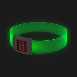 Нашийник для собак з підсвічуванням Waudog LED магнітна застібка Ш 25 мм Д 60 см - мініатюра 3