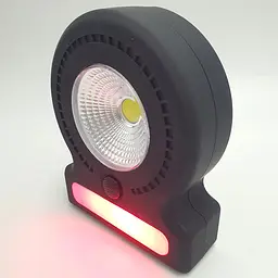 Ліхтар кемпінговий 3 режими COB, 8SMD(white), 5SMD(red) магніт та гак для підвіски 3хАА лампа 11см UKC 037-A чорний - мініатюра 2