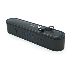 Колонка Kisonli LED-915 Bluetooth 5.0, 2х5W, 1200mAh, USB/TF/BT/FM/AUX, DC: 5V/1A, Blue, BOX, Q30 - мініатюра 4